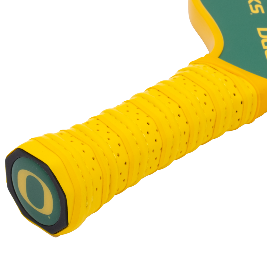 Oregon Ducks pickleball paddle handle logo