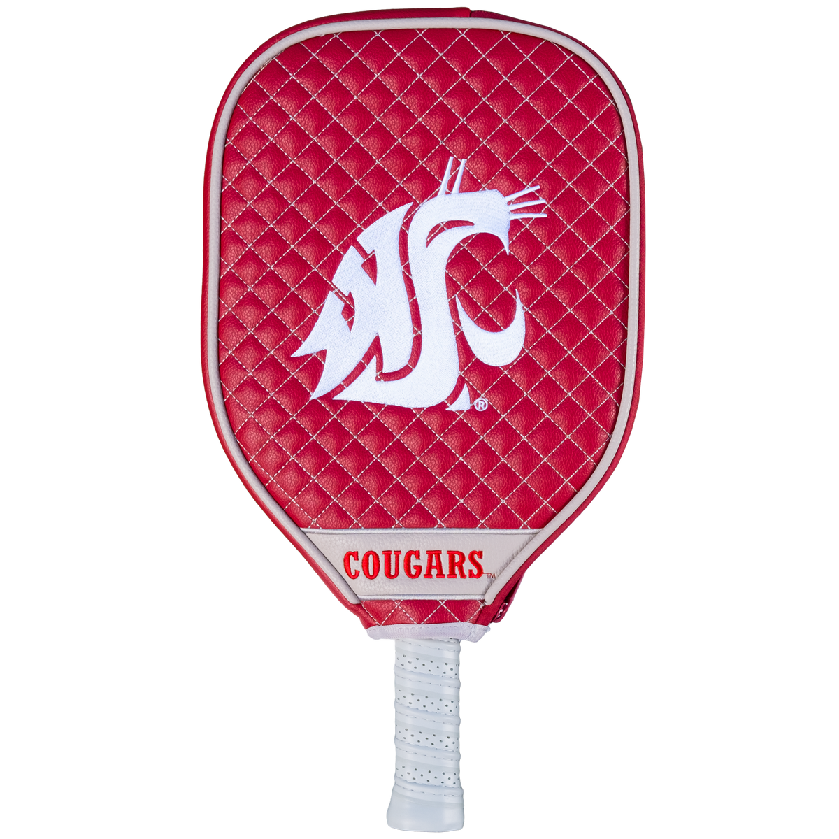 Washington State Cougars quilted pickleball paddle cover