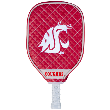 Washington State Cougars quilted pickleball paddle cover