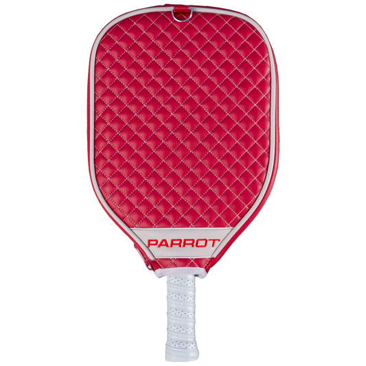 Washington State Cougars quilted pickleball paddle cover back view