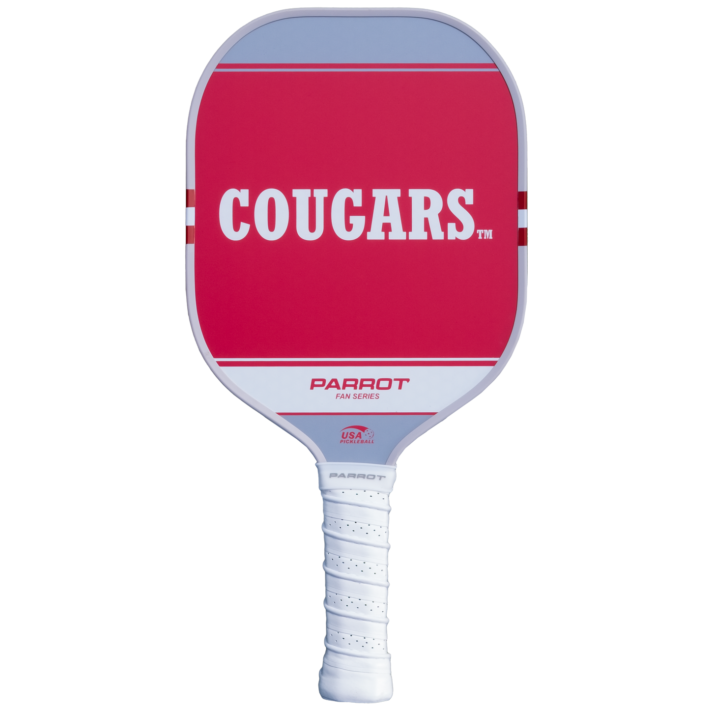 Washington State Cougars Sport Plus pickleball paddle back view
