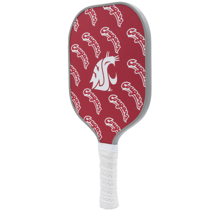 Washington State Cougars pickleball paddle back view