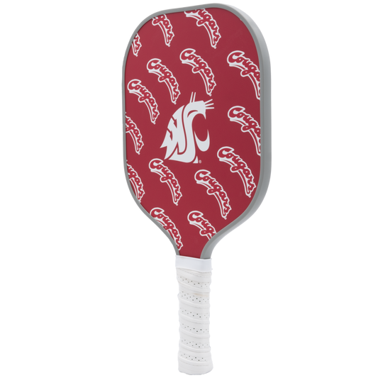 Washington State Cougars pickleball paddle back view