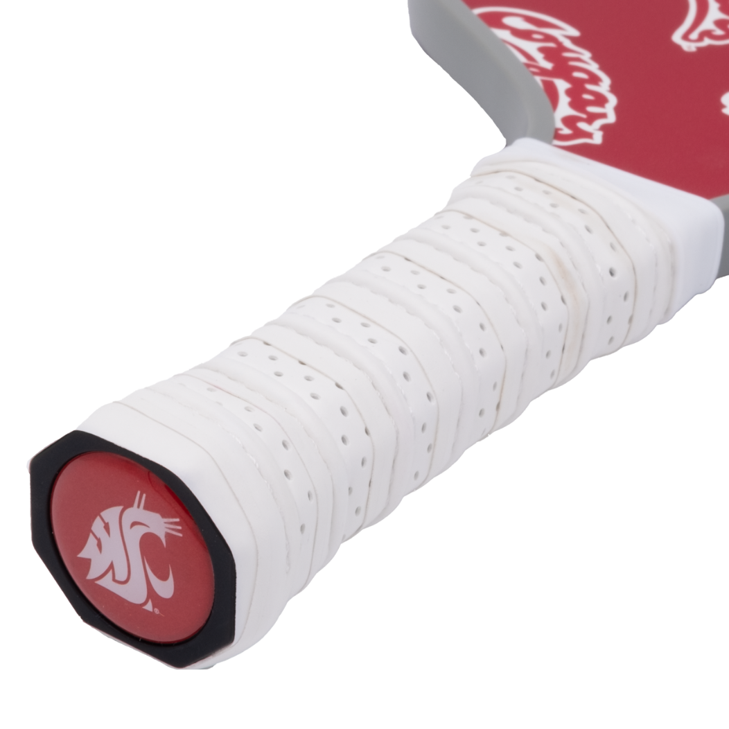 Washington State Cougars pickleball paddle handle logo