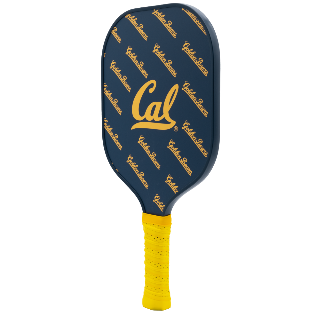 California Golden Bears pickleball paddle back view
