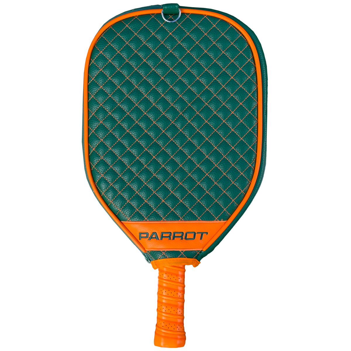 Miami Hurricanes quilted pickleball paddle cover back view