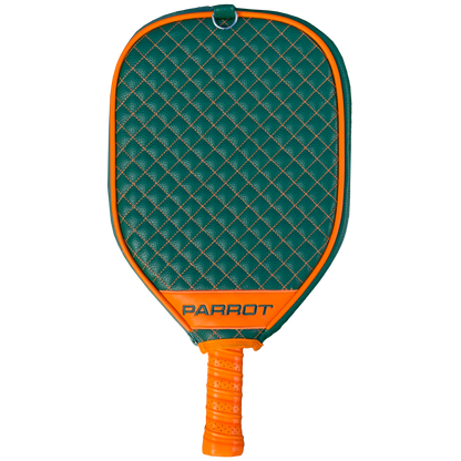 Miami Hurricanes quilted pickleball paddle cover back view