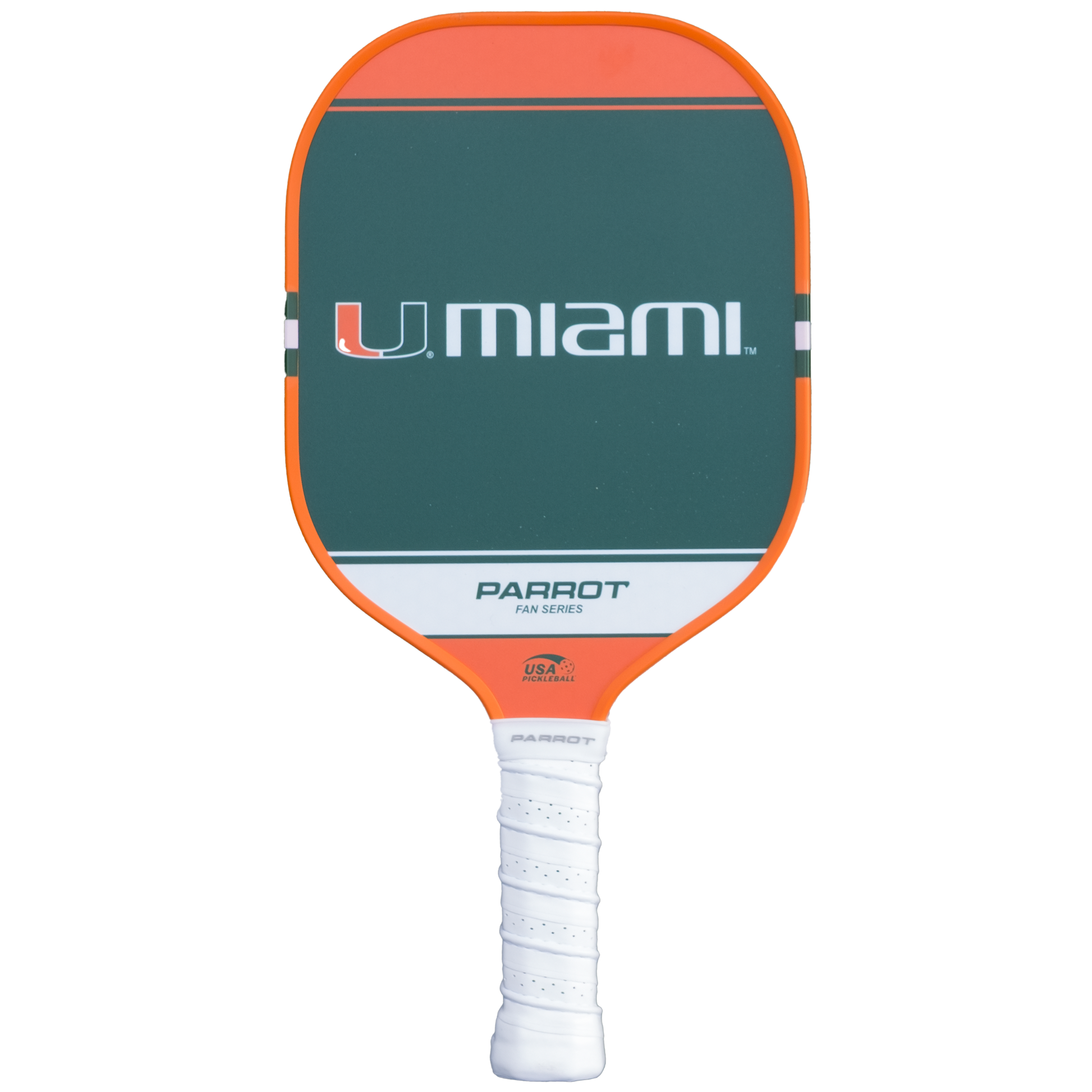 Miami Hurricanes Sport Plus pickleball paddle back view