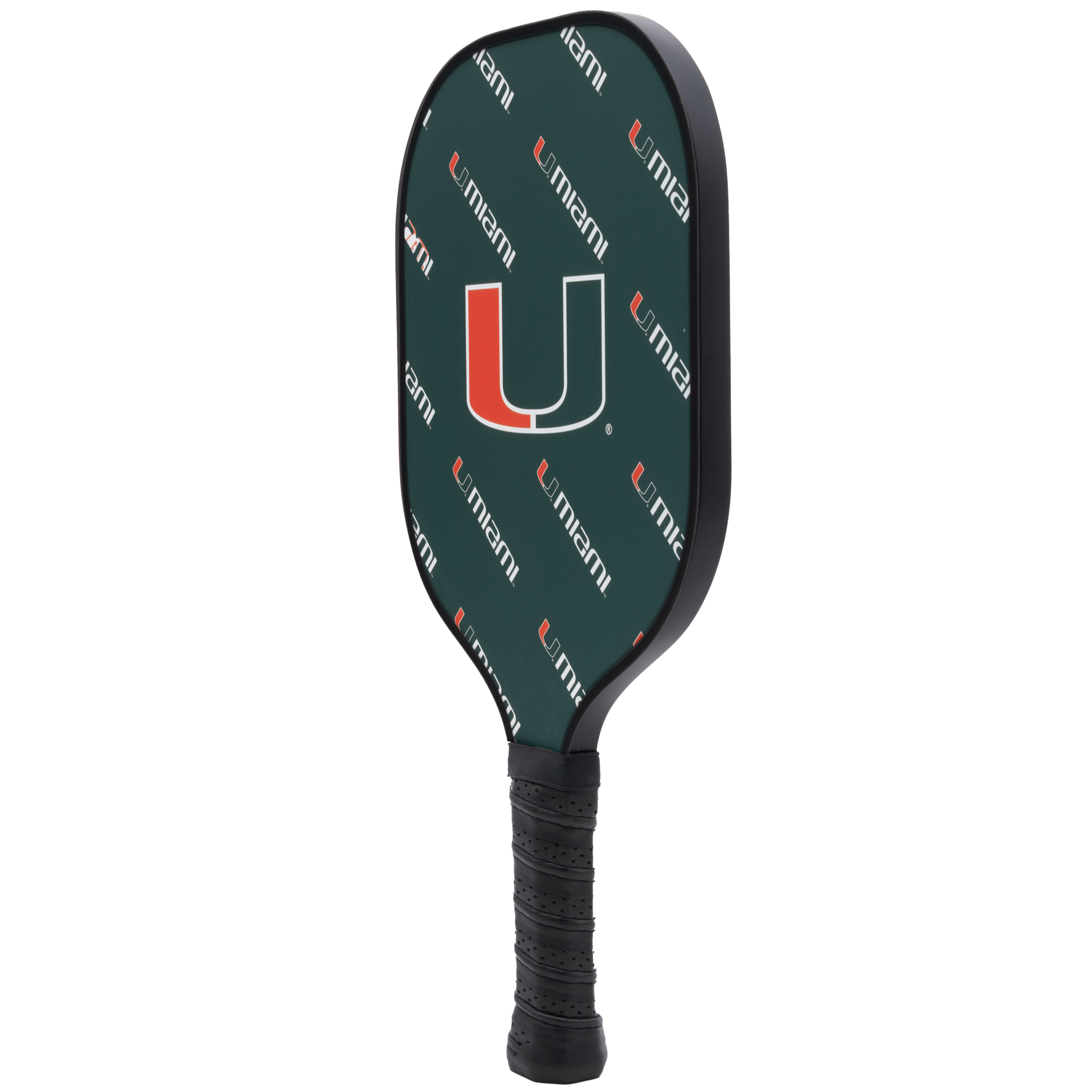 Miami Hurricanes pickleball paddle back view