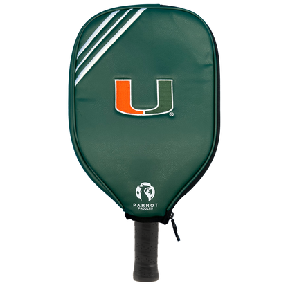 Miami Hurricanes pickleball paddle cover