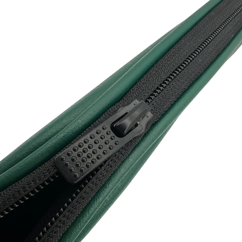 Miami Hurricanes pickleball paddle cover zipper detail