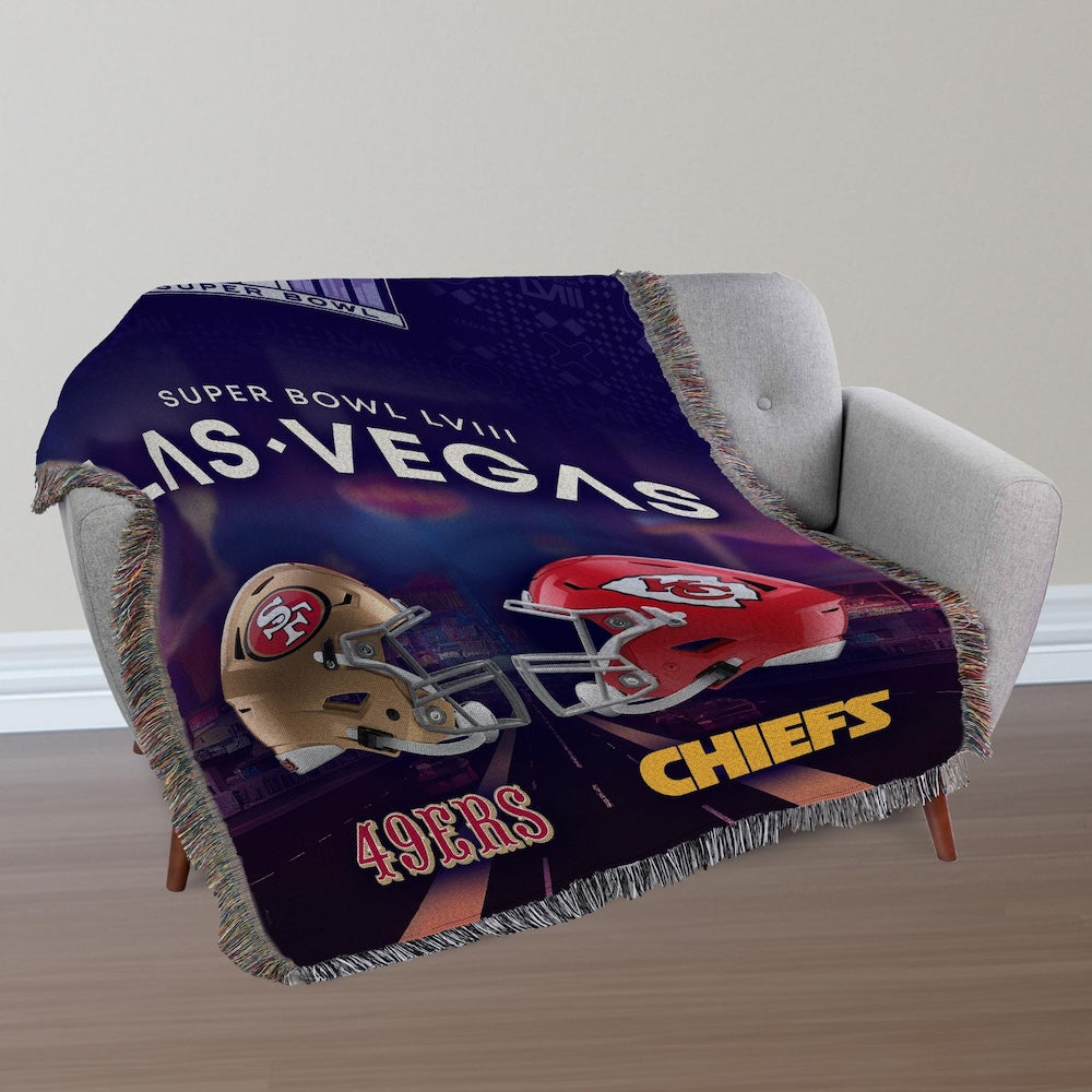 49ers vs Chiefs road to the Super Bowl tapestry lifestyle