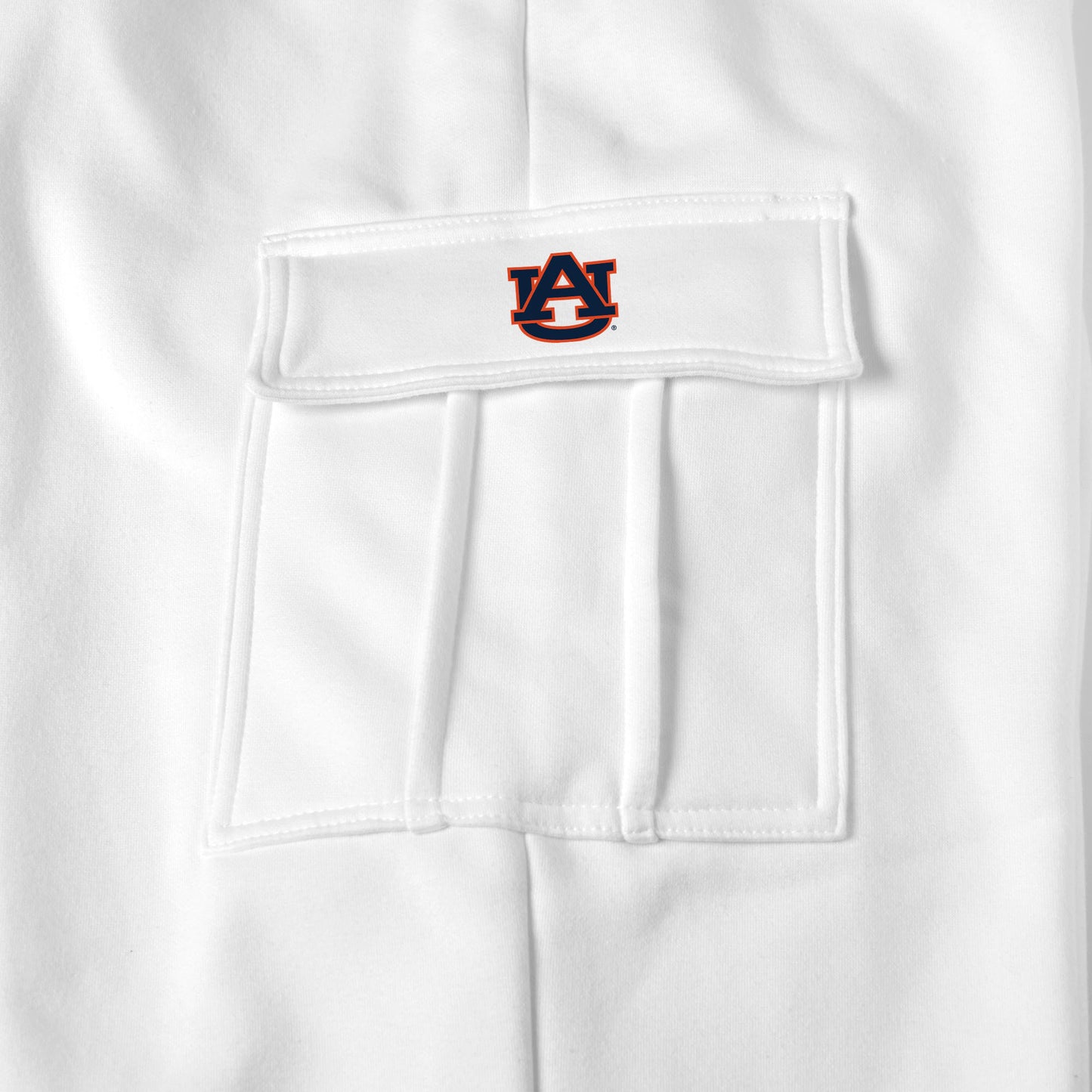 Auburn Tigers white sweat pants logo