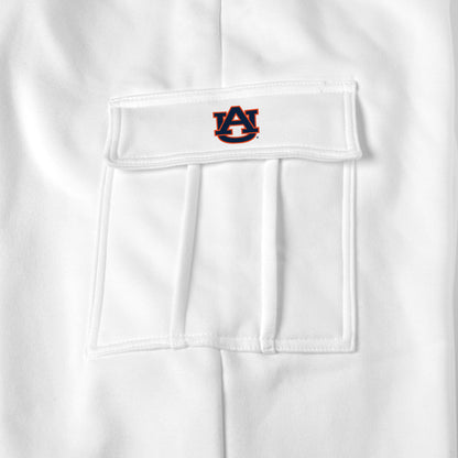 Auburn Tigers white sweat pants logo