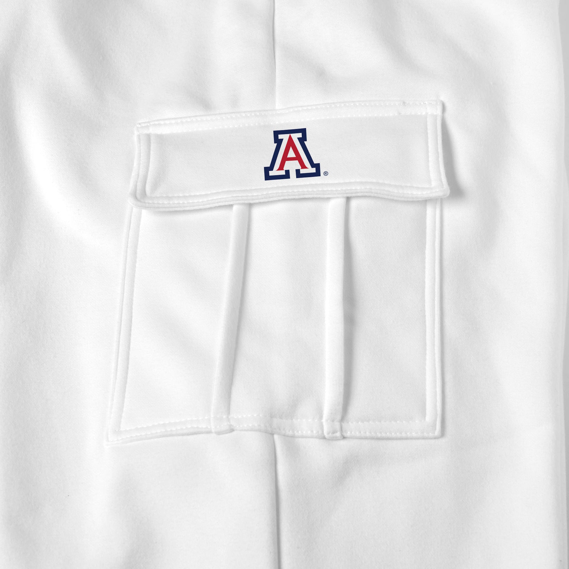 Arizona Wildcats white sweat pants logo