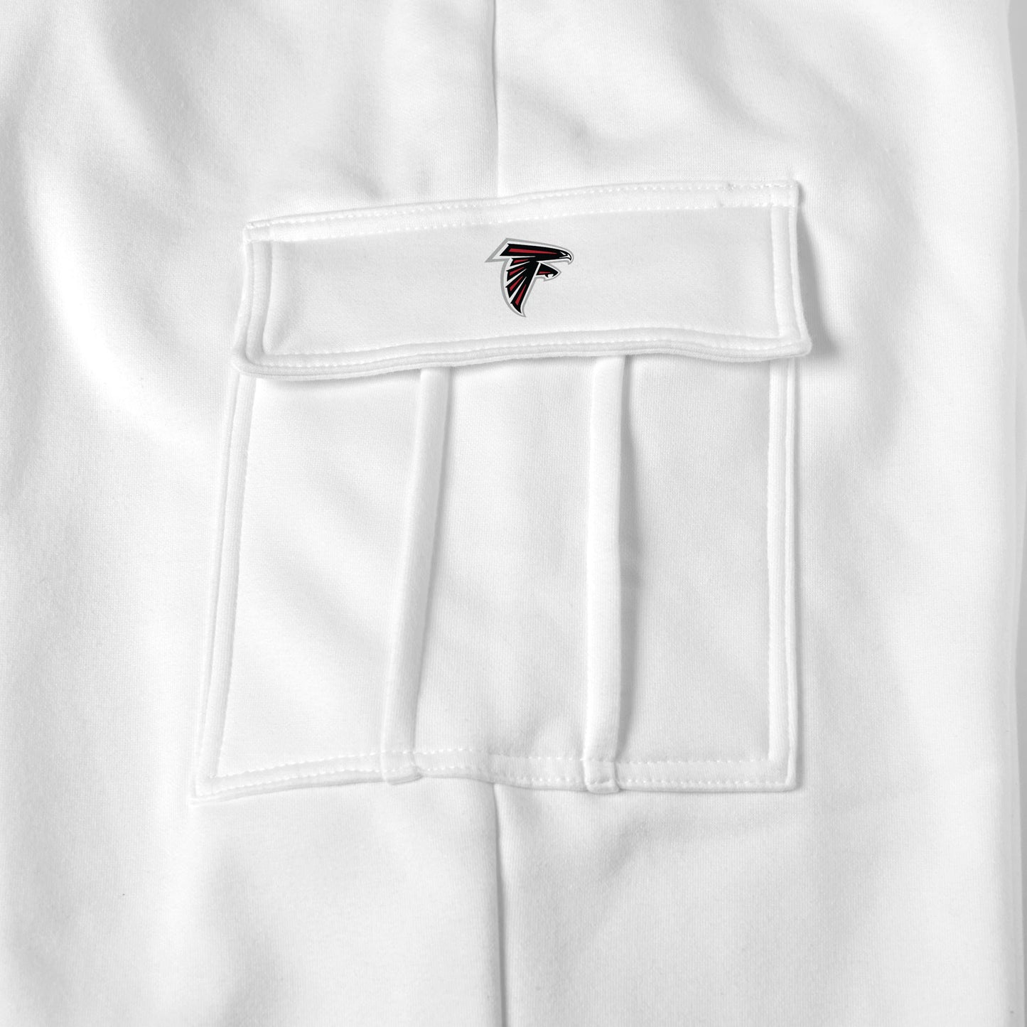 Atlanta Falcons white sweat pants logo