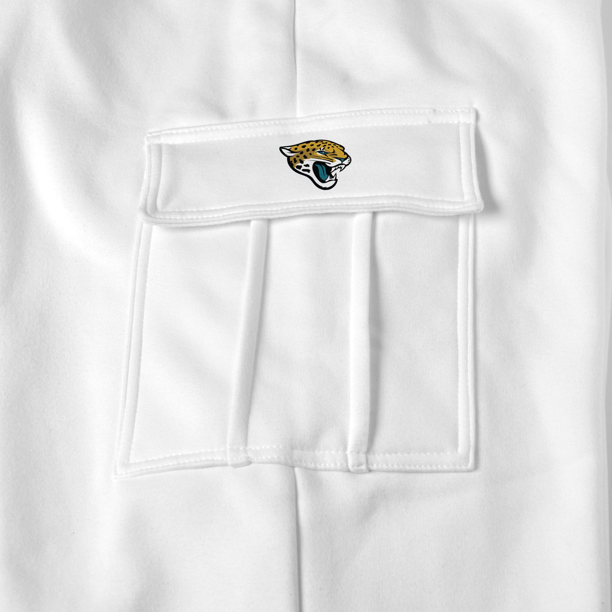 Jacksonville Jaguars white sweat pants logo