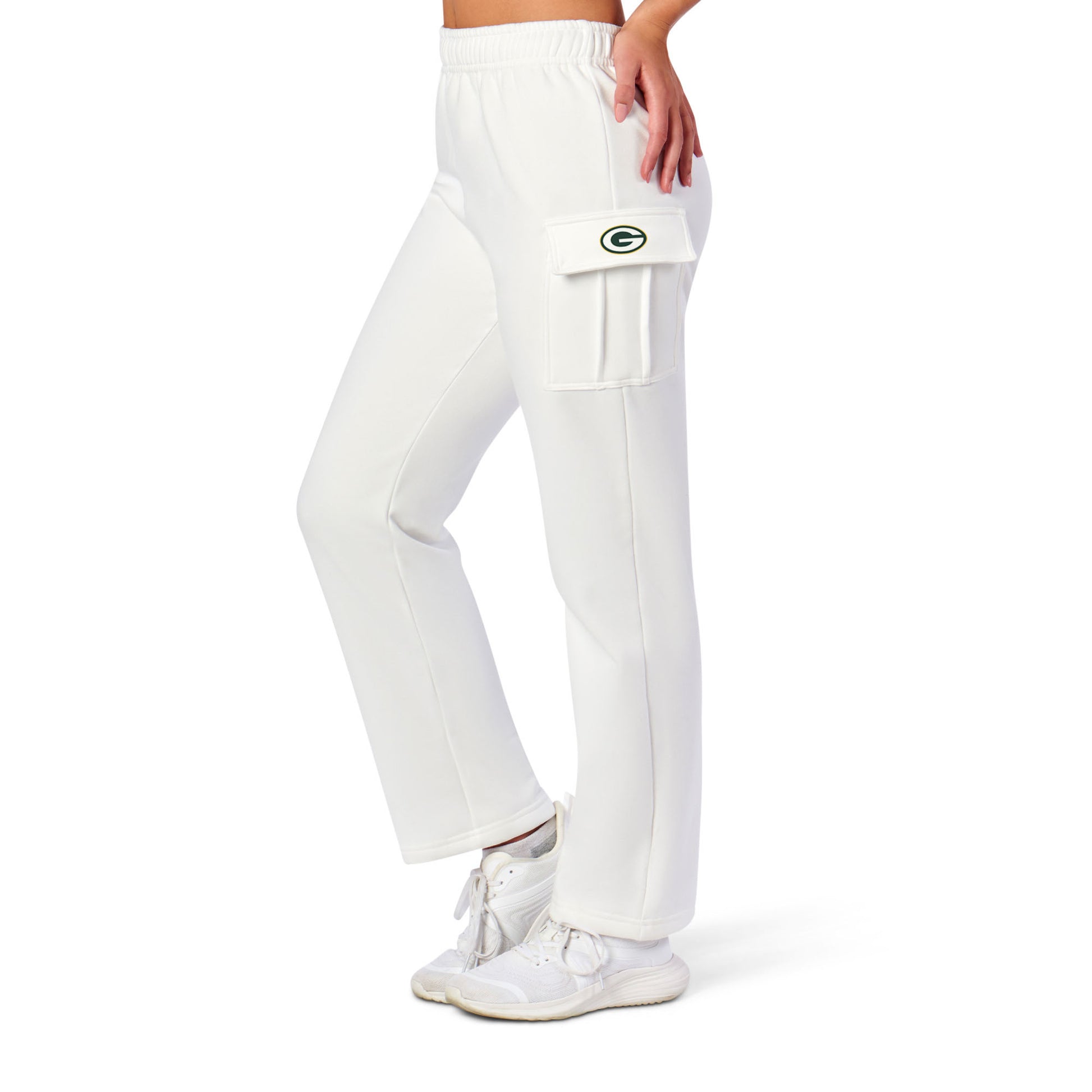 Green Bay Packers white sweat pants