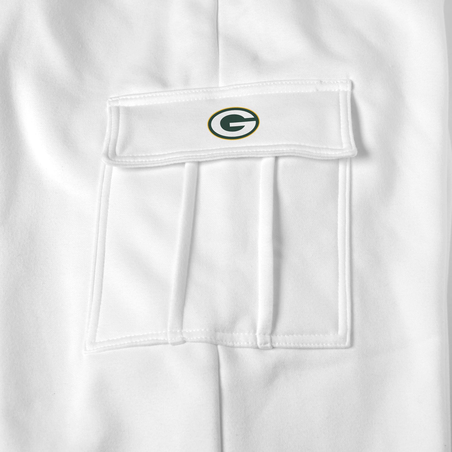 Green Bay Packers white sweat pants logo