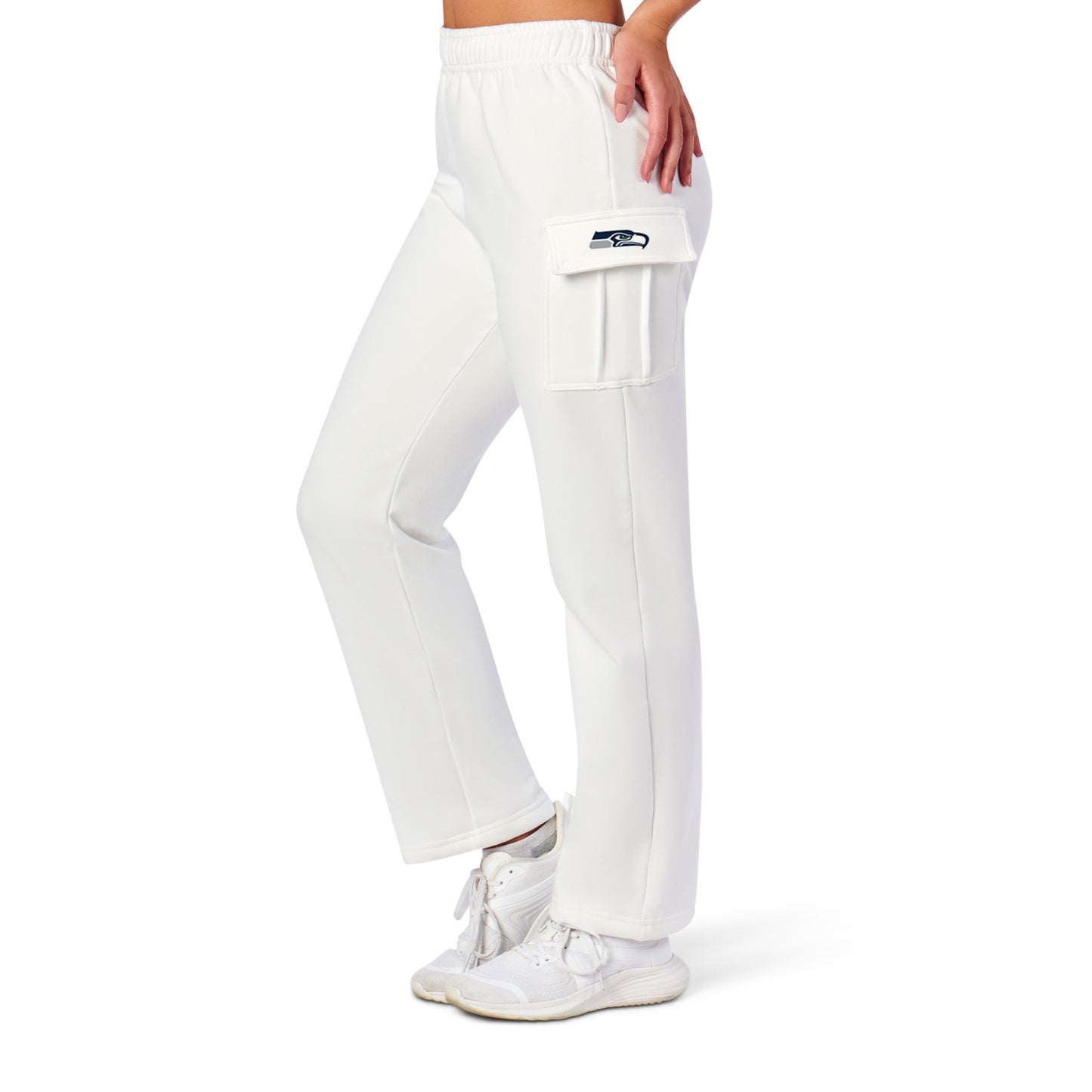 Seattle Seahawks white sweat pants