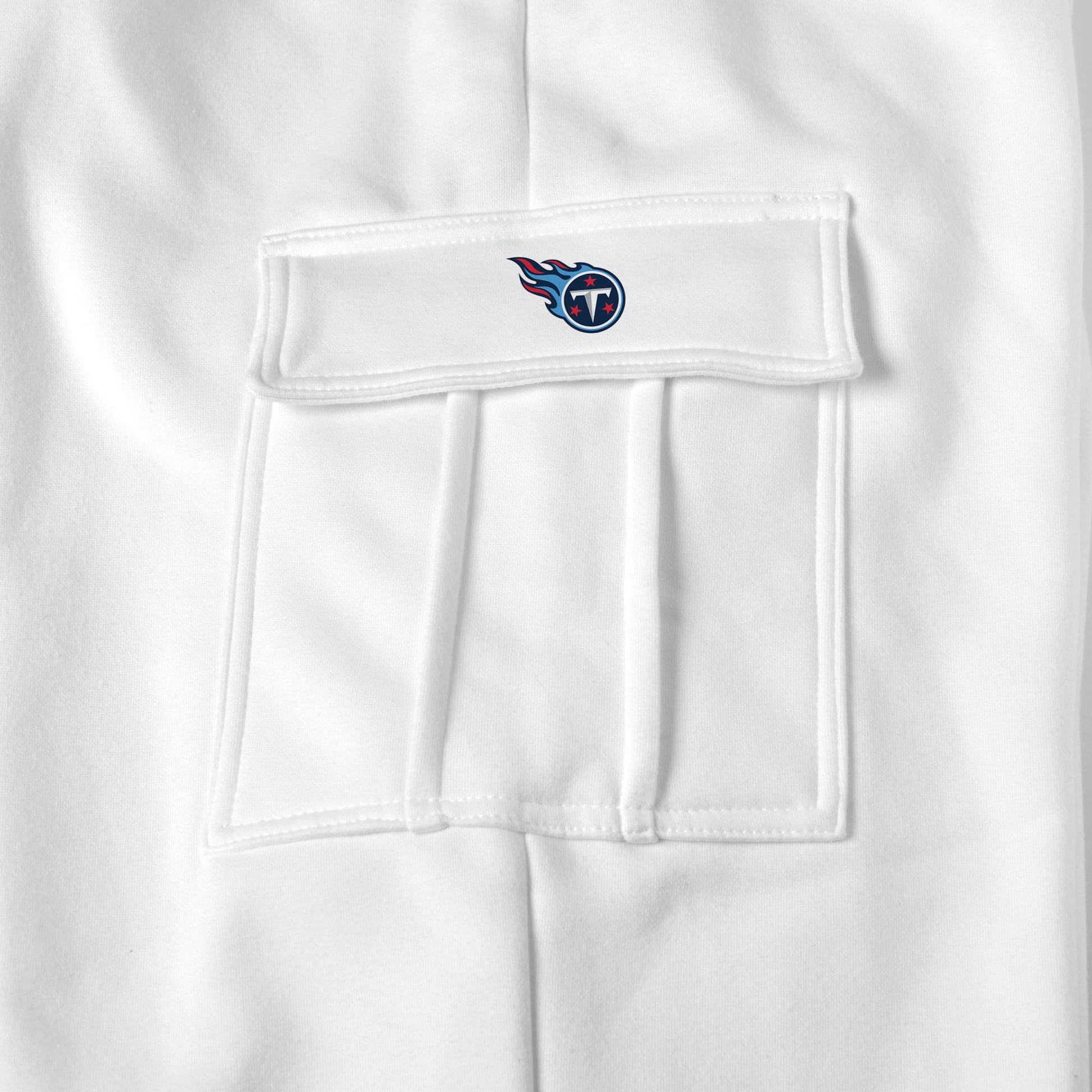 Tennessee Titans white sweat pants logo