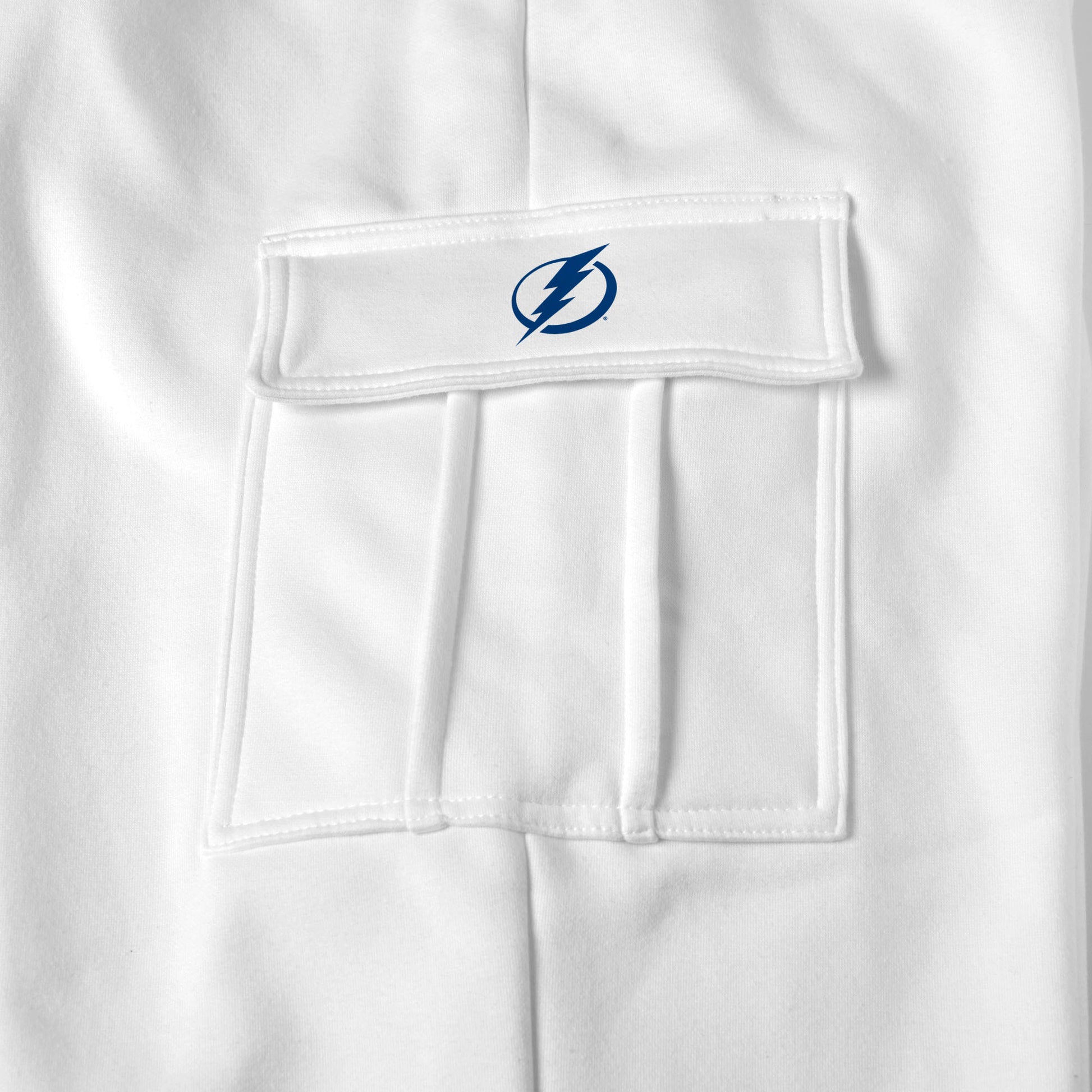 Tampa Bay Lightning white sweat pants logo