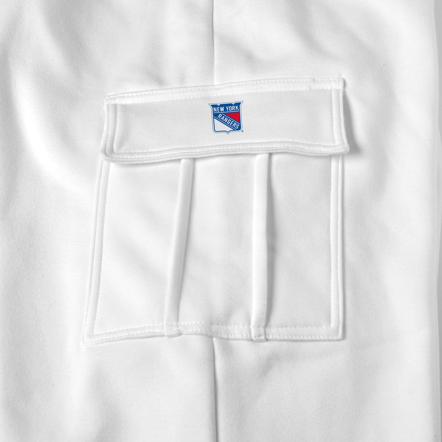 New York Rangers white sweat pants logo