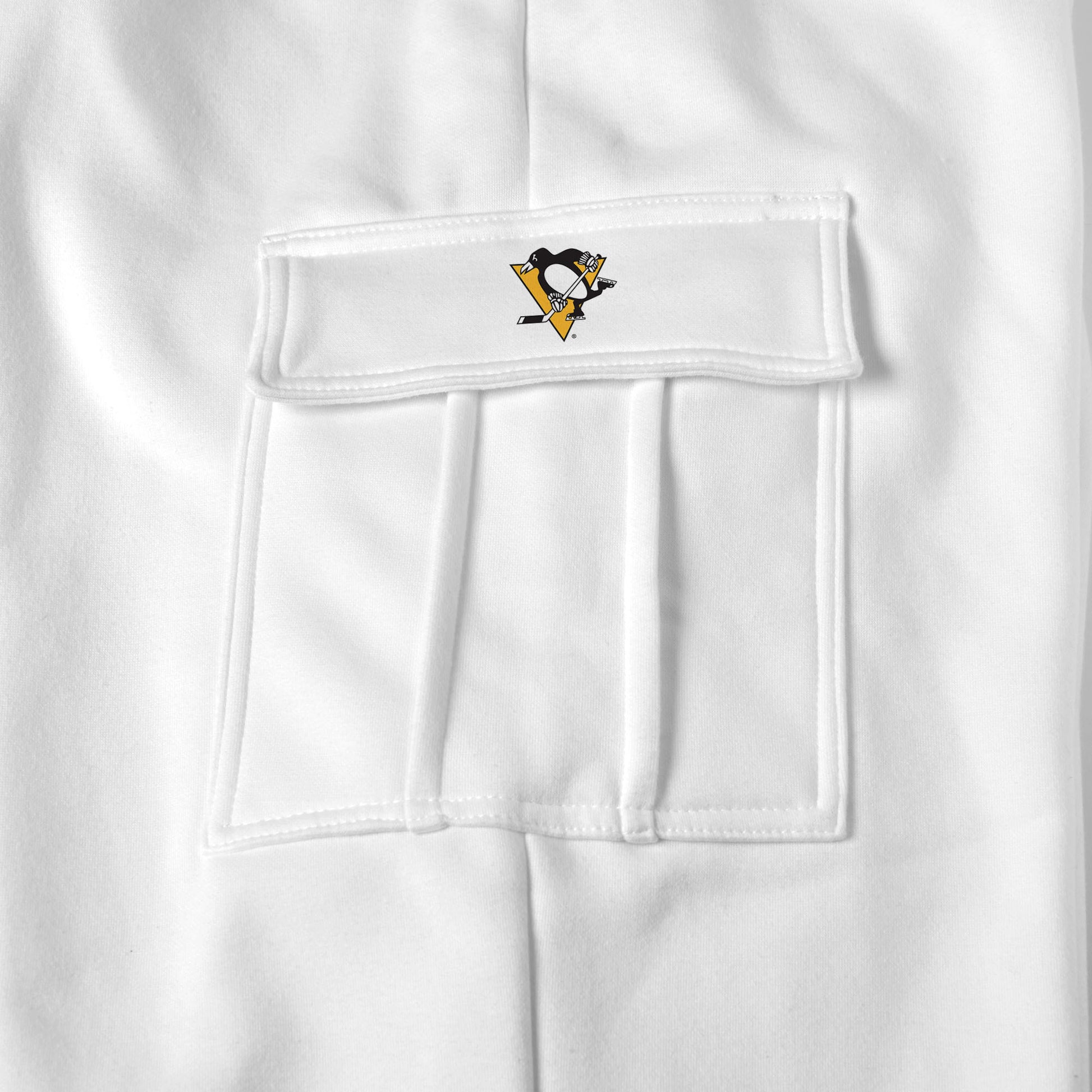 Pittsburgh Penguins white sweat pants logo