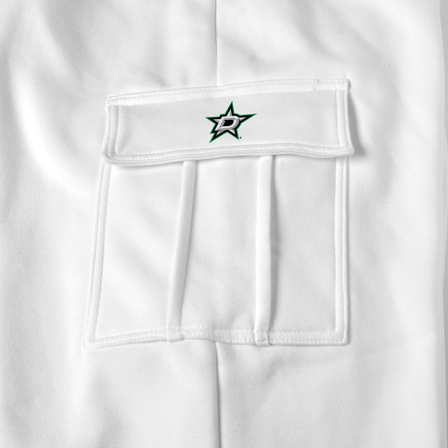 Dallas Stars white sweat pants logo