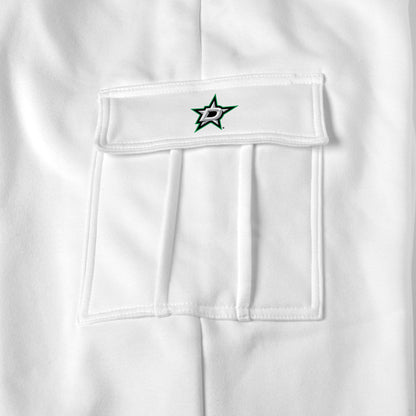 Dallas Stars white sweat pants logo