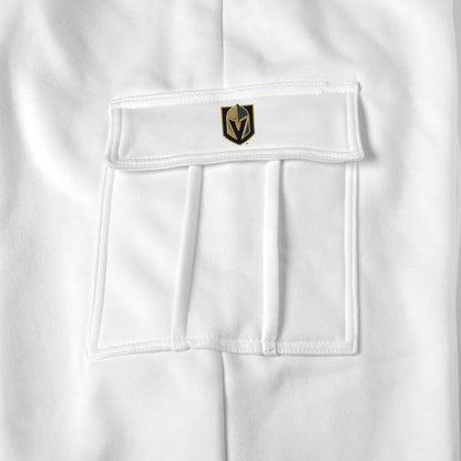 Vegas Golden Knights white sweat pants logo