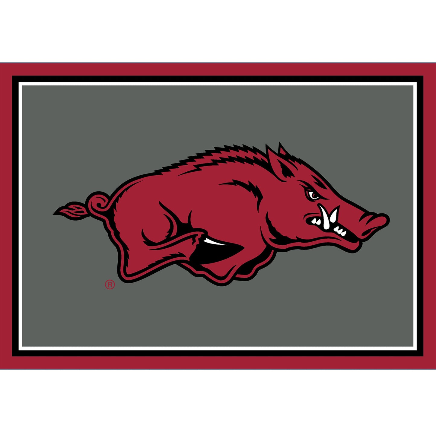 Arkansas Razorbacks Entry Rug - Officially Licensed NCAA Area Rug