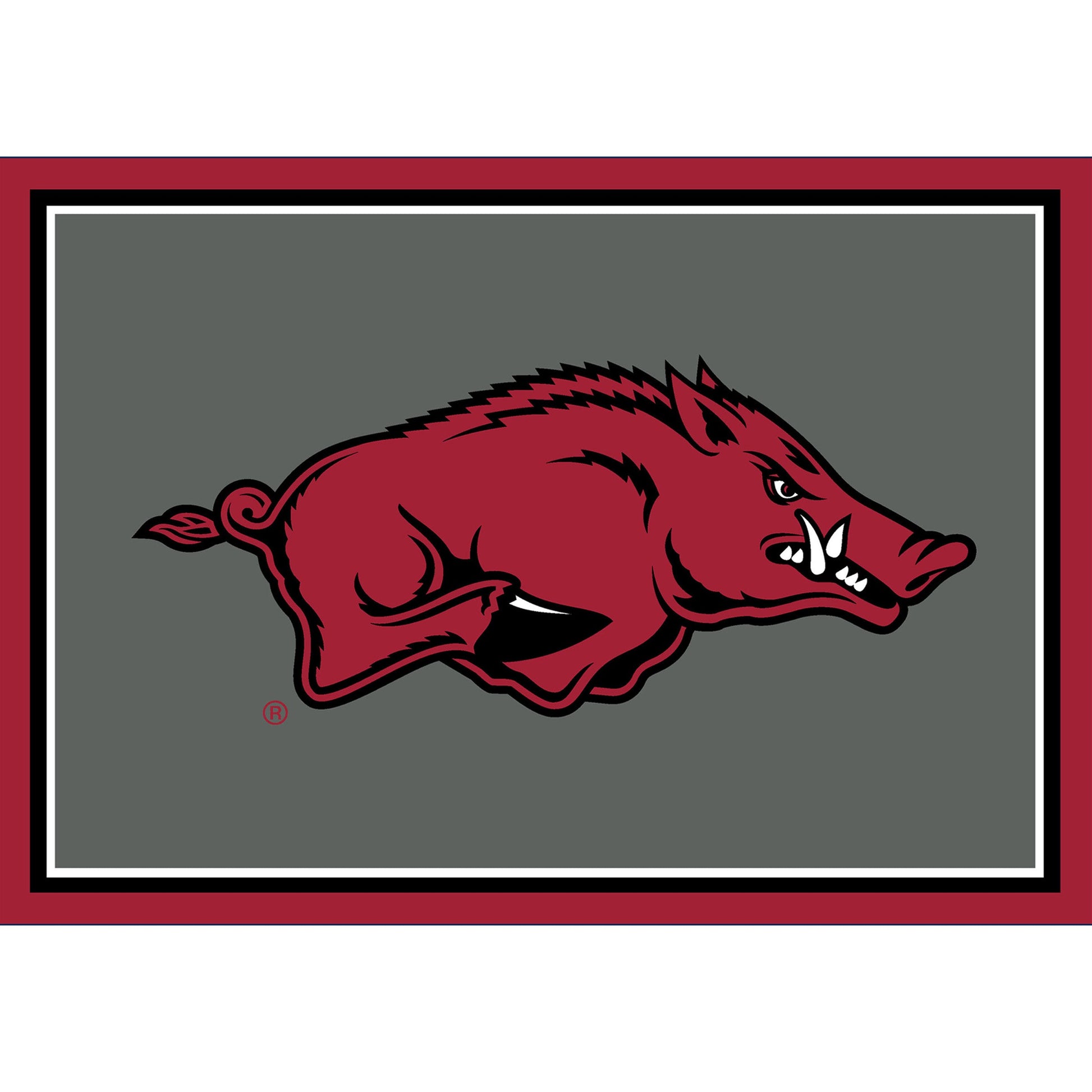 Arkansas Razorbacks Entry Rug - Officially Licensed NCAA Area Rug