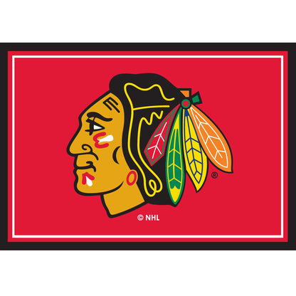 Chicago Blackhawks Entry Rug - Officially Licensed NHL Area Rug