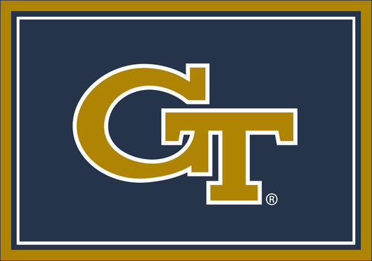 Georgia Tech Yellow Jackets Entry Rug - Officially Licensed NCAA Area Rug