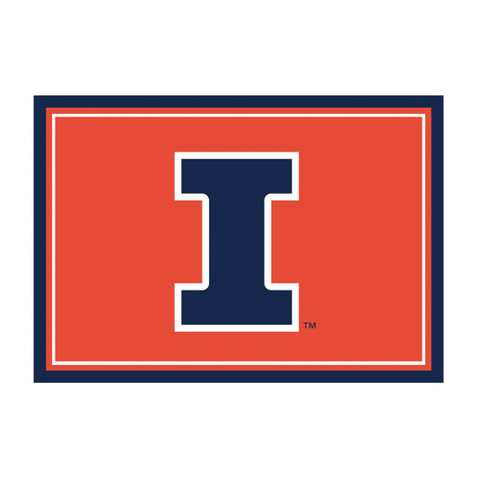 Illinois Fighting Illini Entry Rug - Officially Licensed NCAA Area Rug