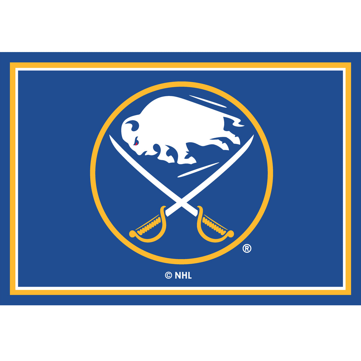 Buffalo Sabres Entry Rug - Officially Licensed NHL Area Rug