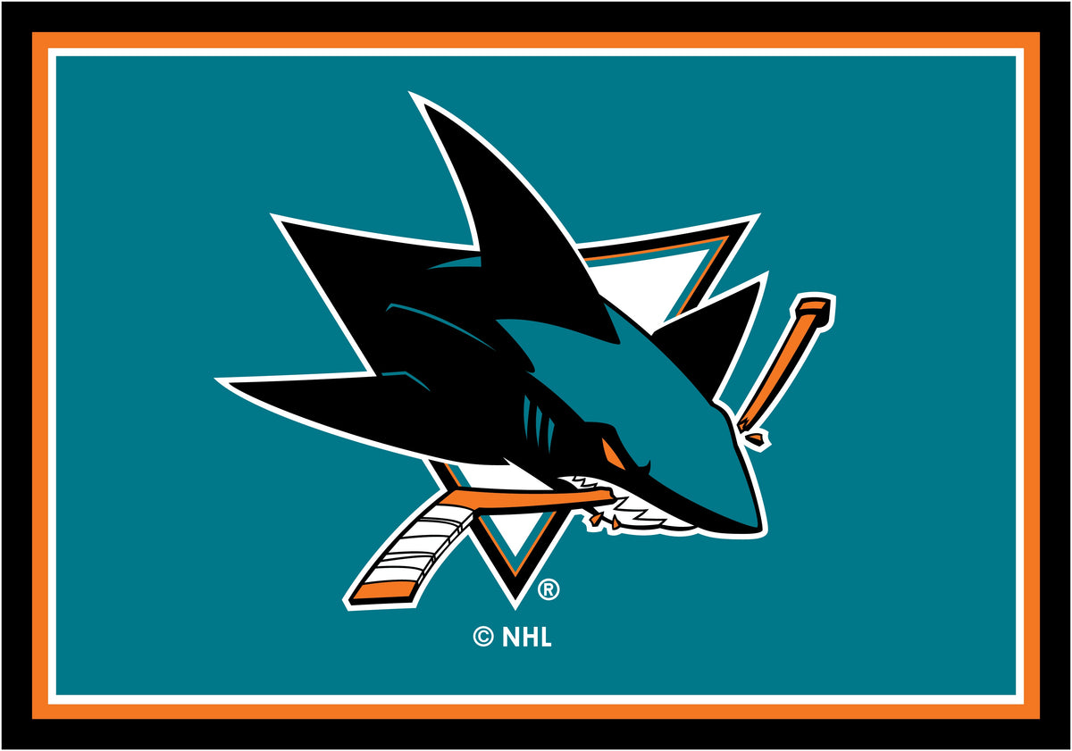 San Jose Sharks Entry Rug - Officially Licensed NHL Area Rug