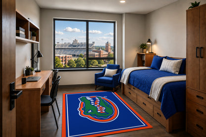 Florida Gators Entry Rug in Room Setting - Officially Licensed NCAA Area Rug