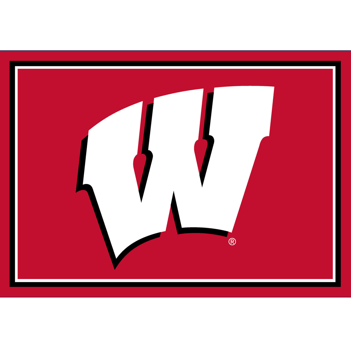 Wisconsin Badgers Entry Rug - Officially Licensed NCAA Area Rug