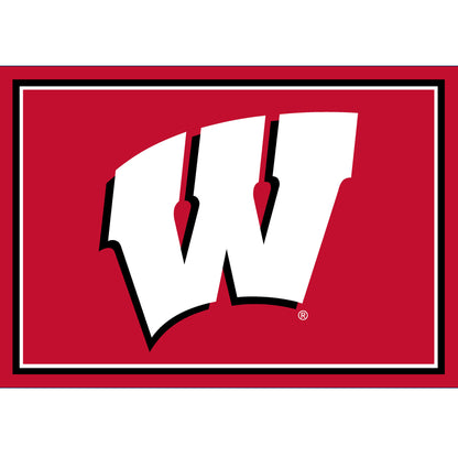 Wisconsin Badgers Entry Rug - Officially Licensed NCAA Area Rug