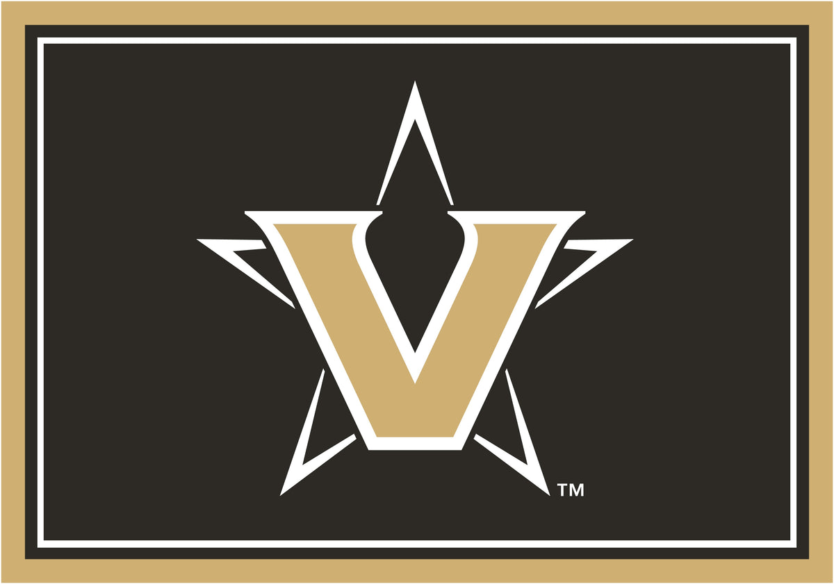 Vanderbilt Commodores Entry Rug - Officially Licensed NCAA Area Rug
