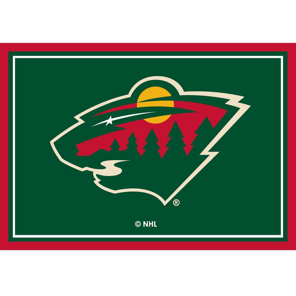 Minnesota Wild Entry Rug - Officially Licensed NHL Area Rug