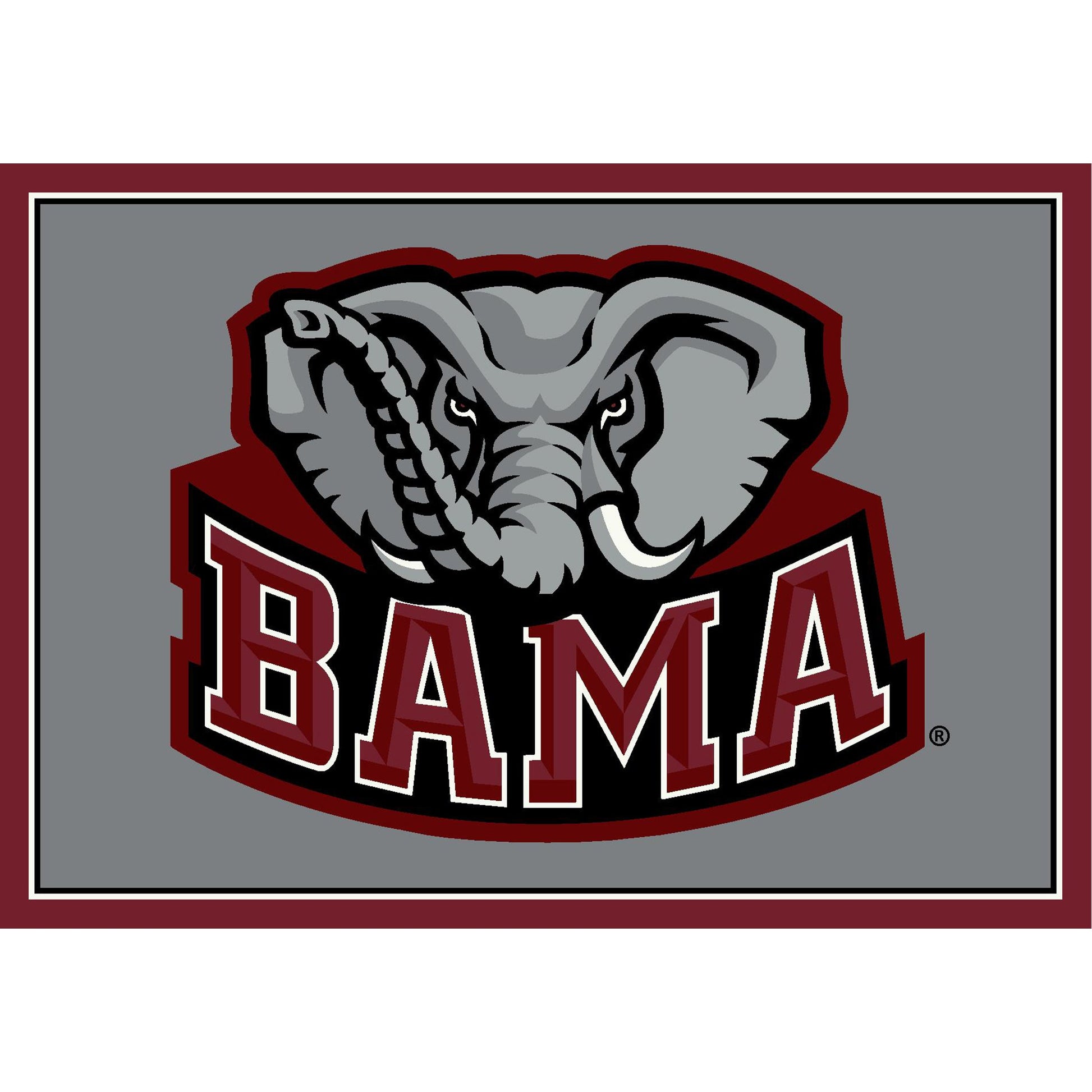 Alabama Crimson Tide Spirit Rug - Officially Licensed NCAA Area Rug
