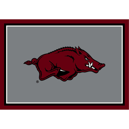 Arkansas Razorbacks Spirit Rug - Officially Licensed NCAA Area Rug