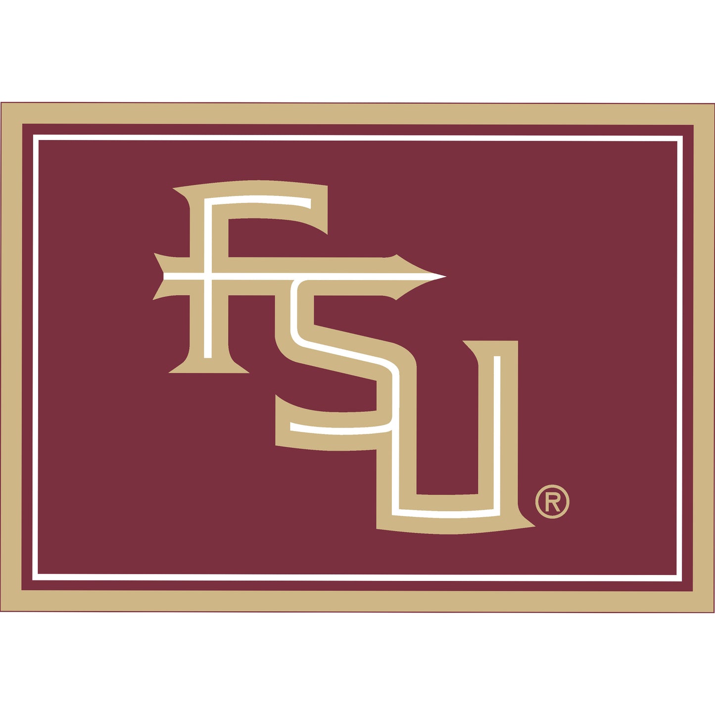 Florida State Seminoles Spirit Rug - Officially Licensed NCAA Area Rug