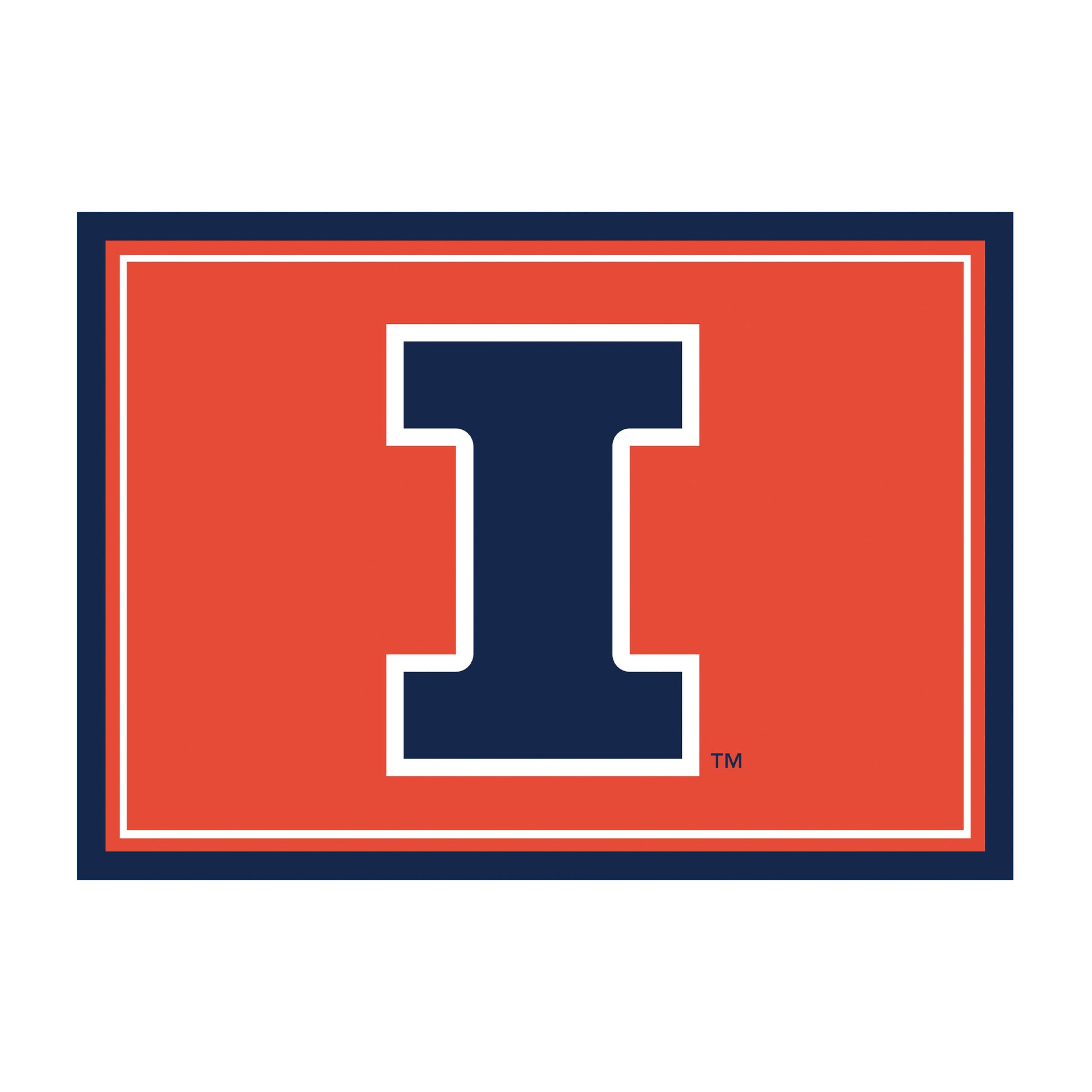Illinois Fighting Illini Spirit Rug - Officially Licensed NCAA Area Rug
