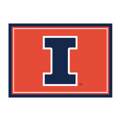 Illinois Fighting Illini Spirit Rug - Officially Licensed NCAA Area Rug