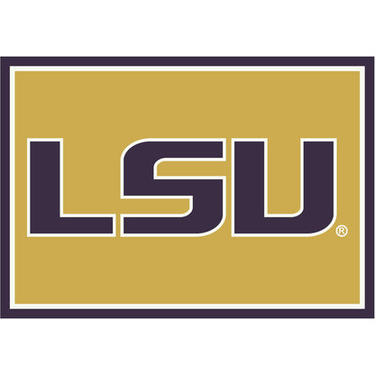 LSU Tigers Spirit Rug - Officially Licensed NCAA Area Rug