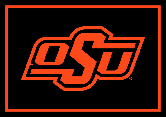 Oklahoma State Cowboys Spirit Rug - Officially Licensed NCAA Area Rug
